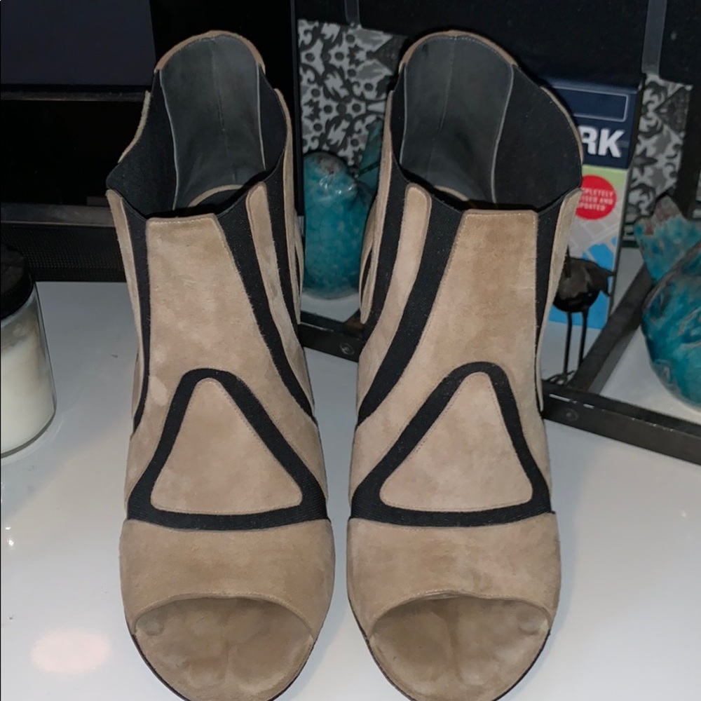 Balenciaga Peep Toe Booties